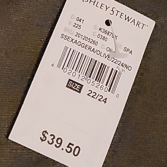 Ashley Stewart olive green Blouse - Picture 5 of 5